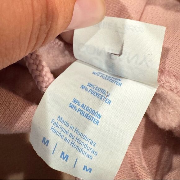 Buffalo Pink Smiley Face Pullover Hoodie Women’s Medium - Picture 3 of 4